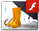 Flash animated banners for offsite promotion of CVS.com sale during rainy season. See animation >