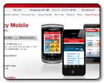 CVS.com mini-site detailing their mobile services based on competitive analysis. 